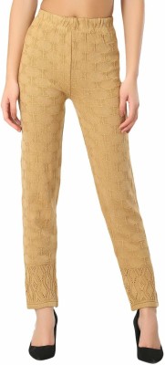 TNQ Slim Fit Women Brown Trousers