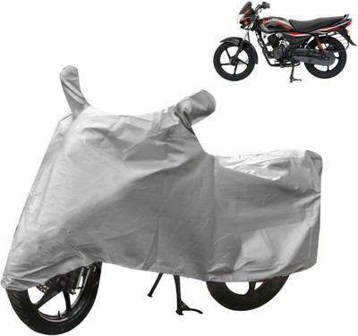 THE REAL ARV Two Wheeler Cover for Bajaj(Platina, Silver)