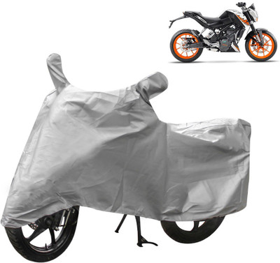 THE REAL ARV Two Wheeler Cover for KTM(Duke 200, Silver)