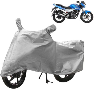 AutoRetail Two Wheeler Cover for Bajaj(Discover 125 DTS-i, Silver)