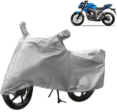 THE REAL ARV Two Wheeler Cover for Suzuki(Gixxer, Silver)