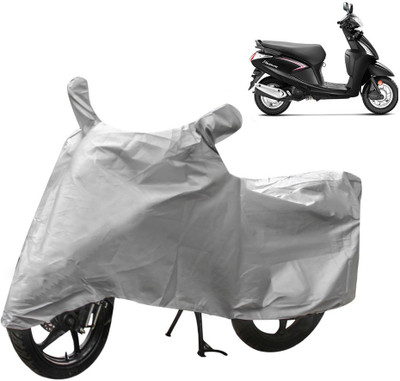 THE REAL ARV Two Wheeler Cover for Hero(Pleasure, Silver)