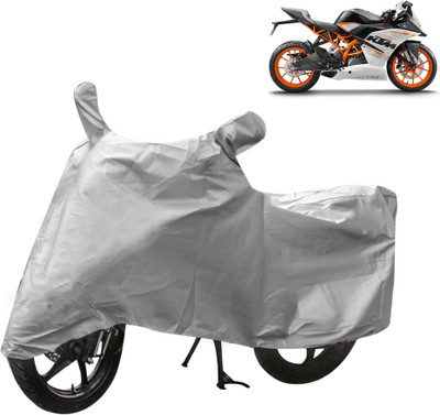 THE REAL ARV Two Wheeler Cover for KTM(RC 390, Silver)