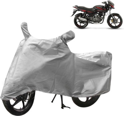 Gavya Two Wheeler Cover for Bajaj(Pulsar 150 DTS-i, Silver)