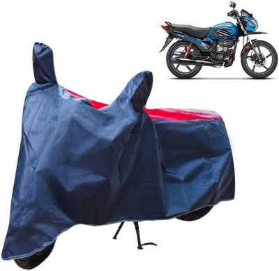 HMS Two Wheeler Cover for Hero(Passion Pro TR, Red, Blue)