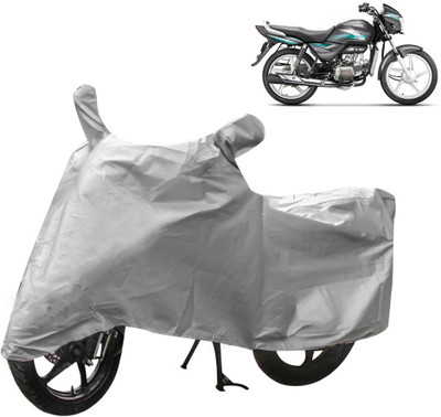 HMS Two Wheeler Cover for Hero(Splendor Pro, Silver)