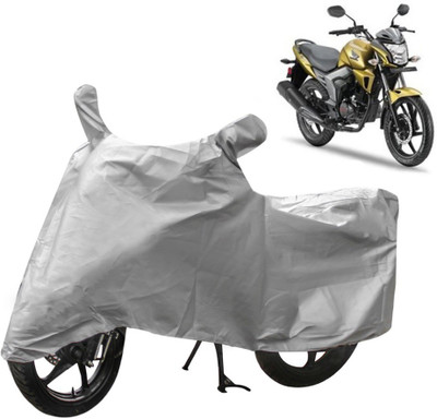 THE REAL ARV Two Wheeler Cover for Honda(Unicorn Dazzler, Silver)