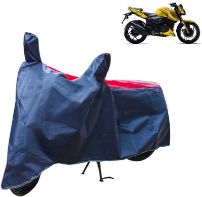 AutoRetail Two Wheeler Cover for TVS(Apache RTR 200 4V, Red, Blue)