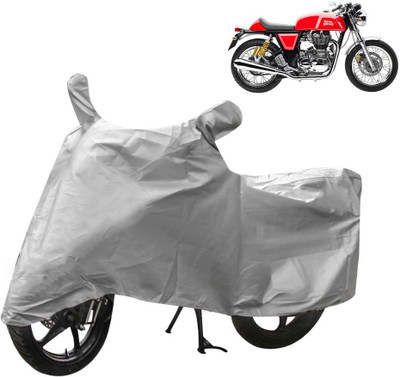 THE REAL ARV Two Wheeler Cover for Royal Enfield(Continental GT, Silver)