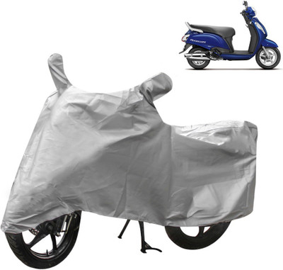 AutoRetail Two Wheeler Cover for Suzuki(Access 125, Silver)