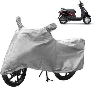 THE REAL ARV Two Wheeler Cover for Suzuki(Swish, Silver)