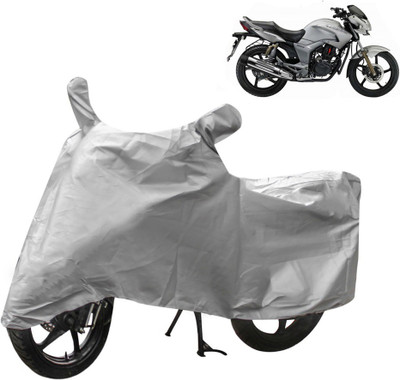 THE REAL ARV Two Wheeler Cover for Hero(Hunk, Silver)