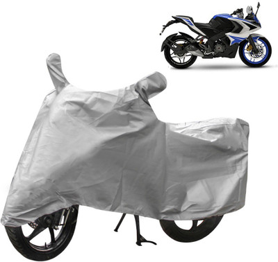AutoRetail Two Wheeler Cover for Bajaj(Pulsar RS 200, Silver)