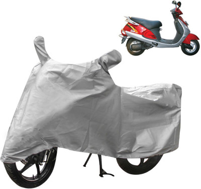 THE REAL ARV Two Wheeler Cover for Kinetic(Nova, Silver)