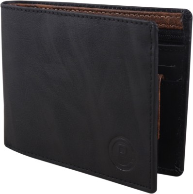 Classic World Men Black Artificial Leather Wallet(6 Card Slots)