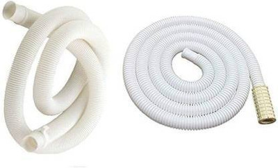 MORENA 2 Meter Washing machine Semi Inlet pipe With Outlet Pipe For Drain/Extension/Outlet Hose Pipe For Semi Automatic Washing Machine Pipe (Inlet+Outlet) Size-Both 2 Meter Combo Hose Pipe Hose Pipe(200 cm)