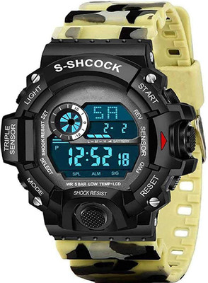 MAAN INTERNATIONAL Army Beige Army Digital Sport Led Watch For Men Digital Watch  - For Boys