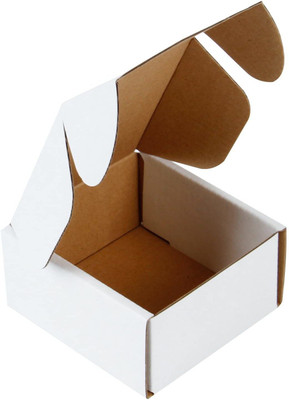 JIA INDUSTRIES Self-Locking Box Cardboard Packaging Box(Pack of 25 White)