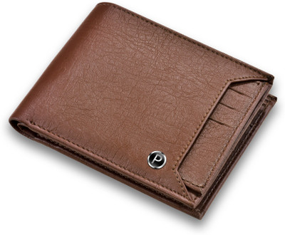 PIRASO Men Brown Artificial Leather Wallet(3 Card Slots)