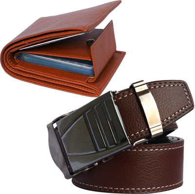 SunShopping Wallet & Belt Combo(Multicolor)