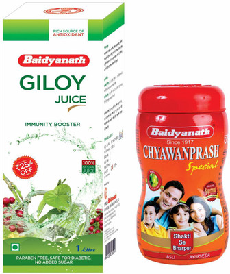 Baidyanath Giloy juice 1L & Chyawanprash Special 500gm (Combo Pack)(Pack of 2, 1.5 L)