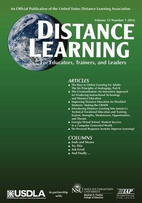 Distance Learning Vol 13 Issue 1(English, Paperback, unknown)