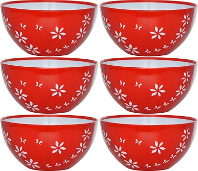 Cuttingedge Polypropylene Soup Bowl 350 Ml Double Moulding Premium Microwaveable Plastic Soup Bowl(Pack of 6, Red)