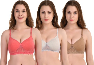 Jannid Lovely Women Push-up Heavily Padded Bra(Multicolor)