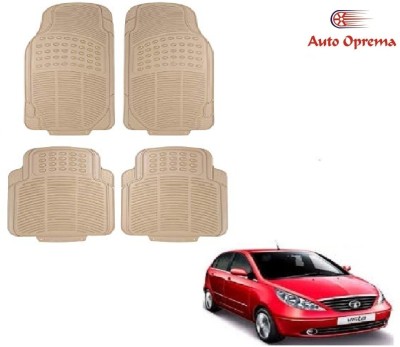 Auto Oprema Rubber Standard Mat For  Tata Vista Tech(Beige)