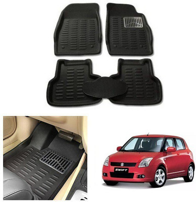 After cars Plastic 3D Mat For  Maruti Suzuki Swift(Black)