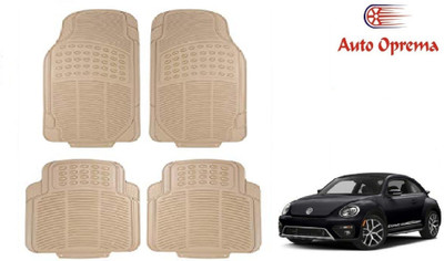 Auto Oprema Rubber Standard Mat For  Volkswagen Beetle(Beige)