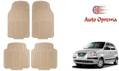 Auto Oprema Rubber Standard Mat For  Hyundai Santro Xing(Beige)