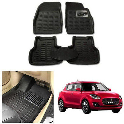 After cars Plastic 3D Mat For  Maruti Suzuki Swift(Black)
