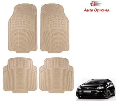 Auto Oprema Rubber Standard Mat For  Fiat Punto Evo(Beige)