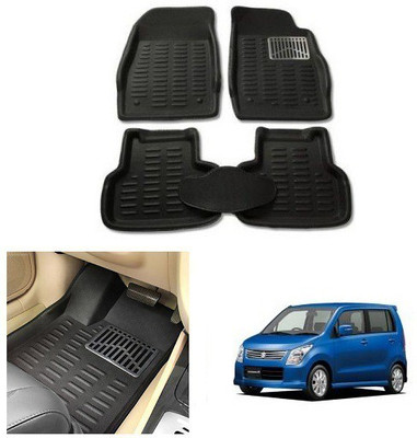 After cars Plastic 3D Mat For  Maruti Suzuki WagonR(Black)
