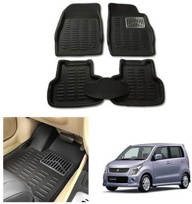 After cars Plastic 3D Mat For  Maruti Suzuki WagonR(Black)
