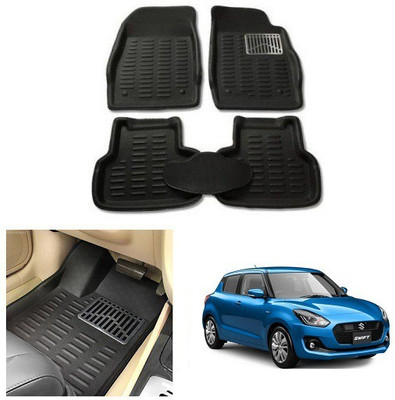 After cars Plastic 3D Mat For  Maruti Suzuki Swift(Black)