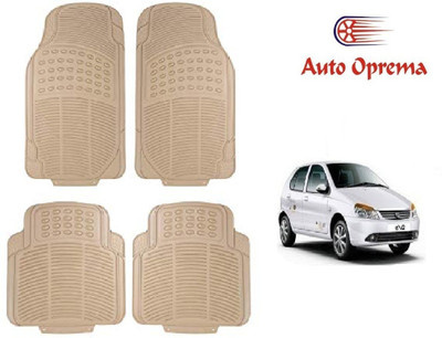 Auto Oprema Rubber Standard Mat For  Tata Indica eV2(Beige)