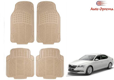 Auto Oprema Rubber Standard Mat For  Skoda Superb(Beige)