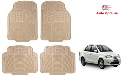 Auto Oprema Rubber Standard Mat For  Toyota Etios(Beige)