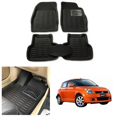 After cars Plastic 3D Mat For  Maruti Suzuki Swift(Black)