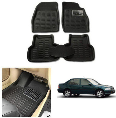 After cars Plastic 3D Mat For  Honda City(Black)