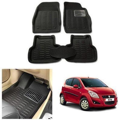 After cars Plastic 3D Mat For  Maruti Suzuki Ritz(Black)