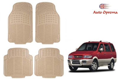 Auto Oprema Rubber Standard Mat For  Chevrolet Tavera(Beige)