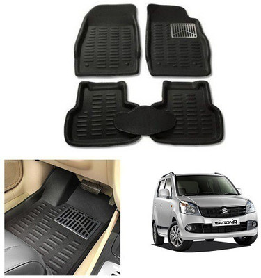 After cars Plastic 3D Mat For  Maruti Suzuki WagonR(Black)