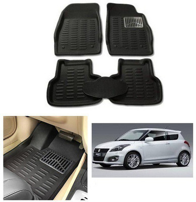 After cars Plastic 3D Mat For  Maruti Suzuki Swift(Black)