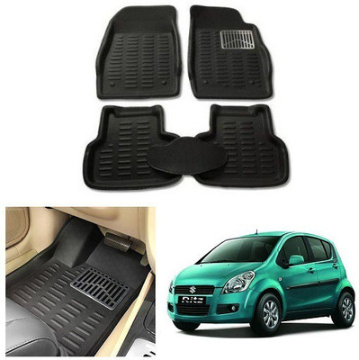 After cars Plastic 3D Mat For  Maruti Suzuki Ritz(Black)