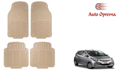 Auto Oprema Rubber Standard Mat For  Hyundai Eon(Beige)