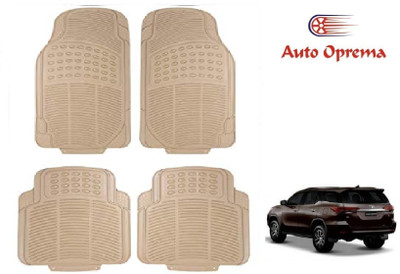 Auto Oprema Rubber Standard Mat For  Toyota New Fortuner(Beige)