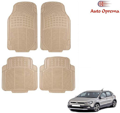 Auto Oprema Rubber Standard Mat For  Volkswagen Polo Cross(Beige)